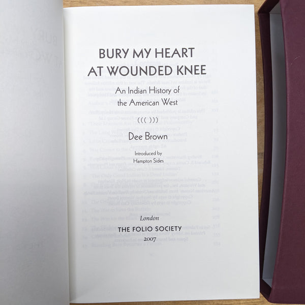 Bury My Heart at Wounded Knee: An Indian History of the American West